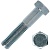 Болт шестигранный М6х70 мм DIN 931 класс 5.8 оцинкованная сталь